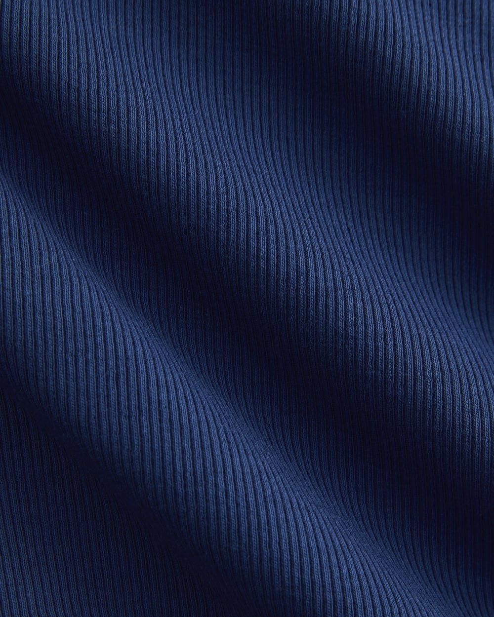 Luxe Rib Racerback Tank in Estate Blue — detail view