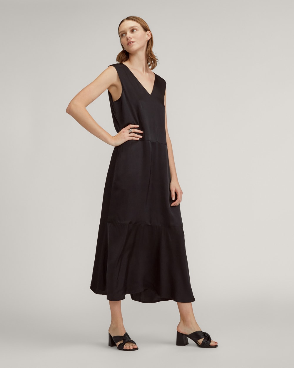The Day Twist Heel in Black — detail view