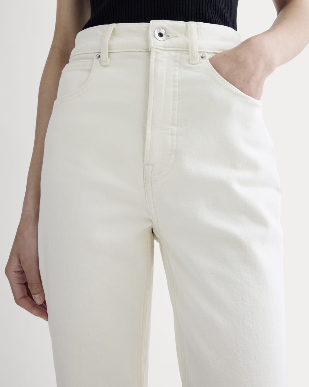The Way-High® Slim Jean in Calico Ecru — detail view