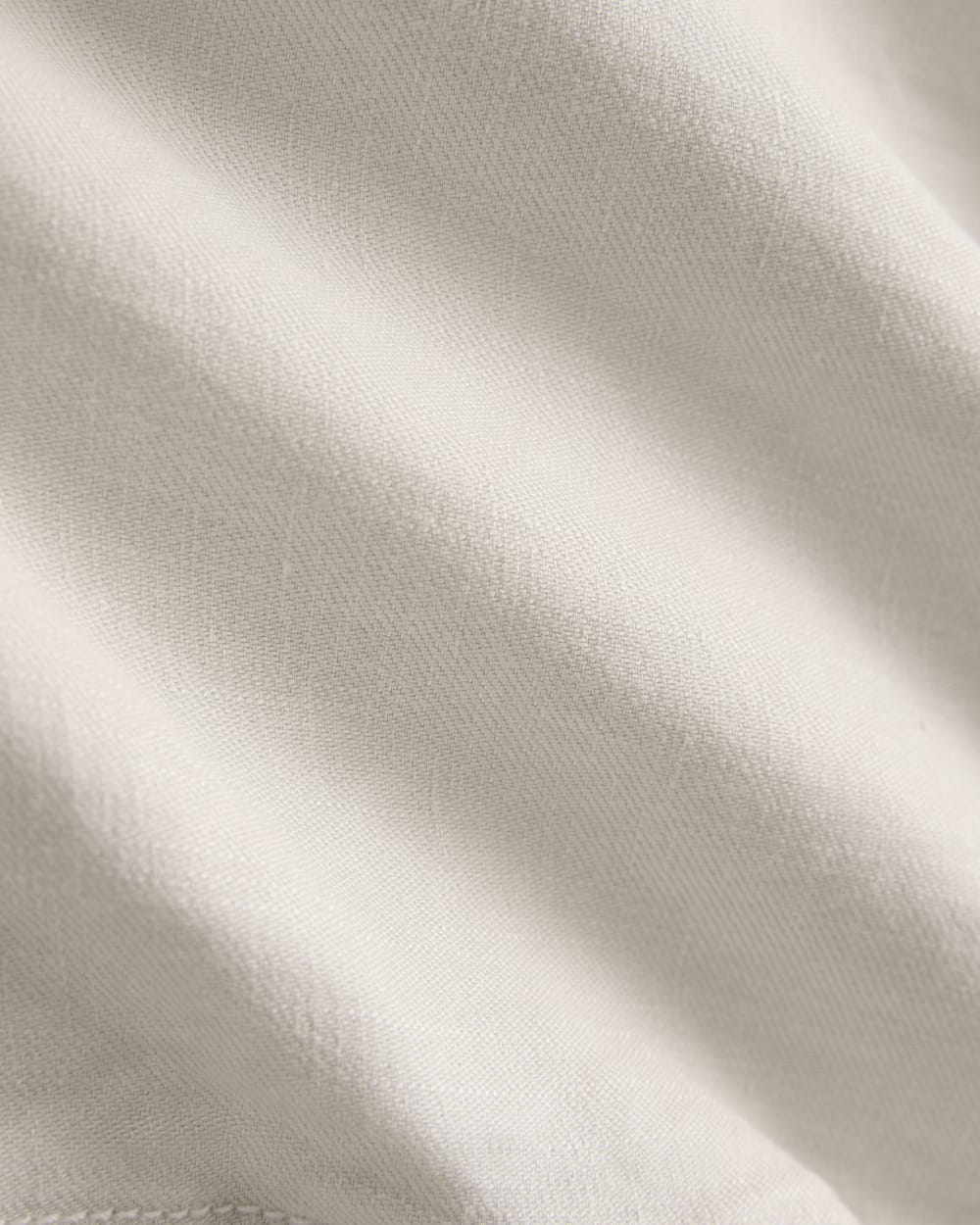 Square Tank in Stretch Linen in Birch — detail view