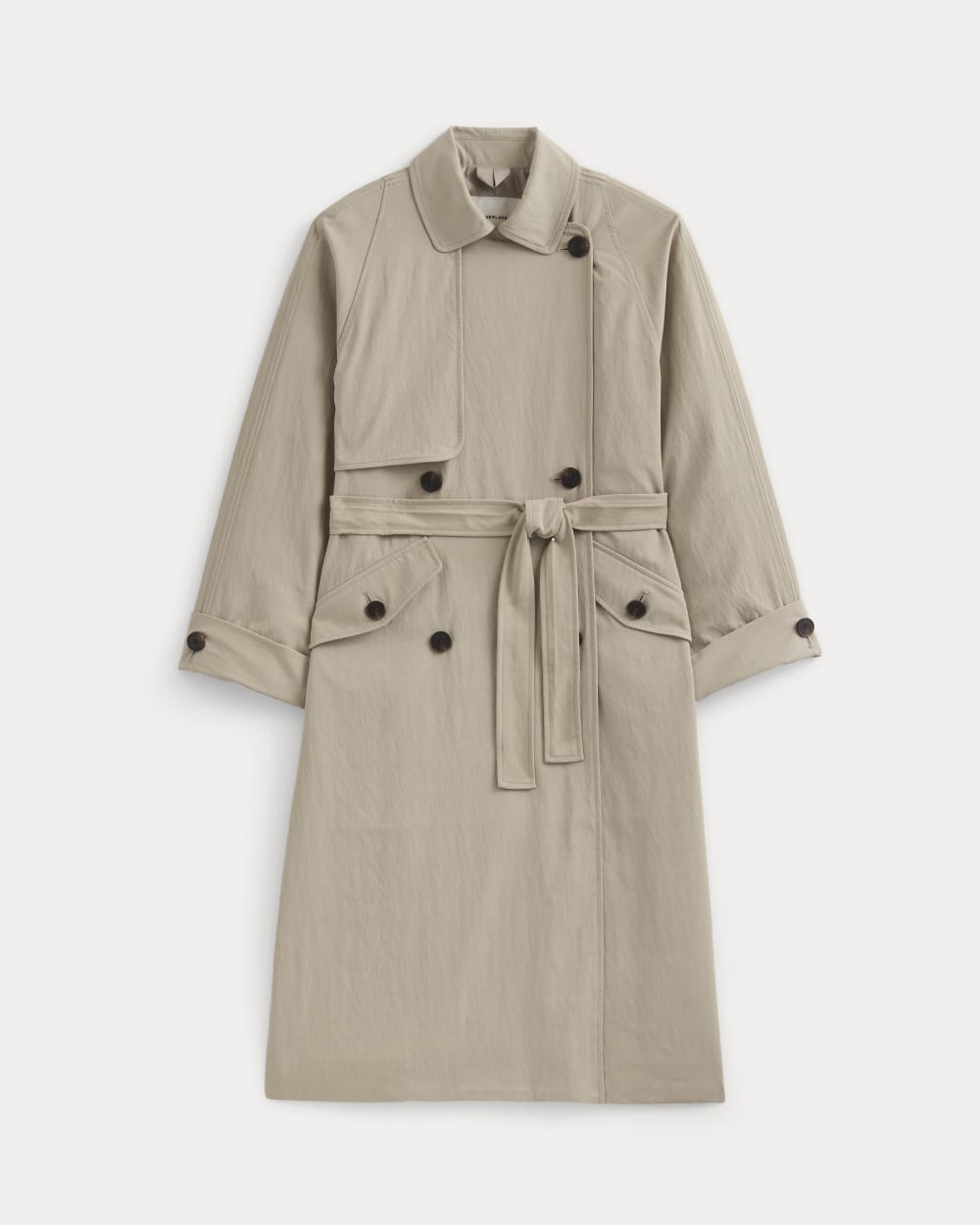 Drapey Twill Trench in Trench Coat Khaki — alternate view