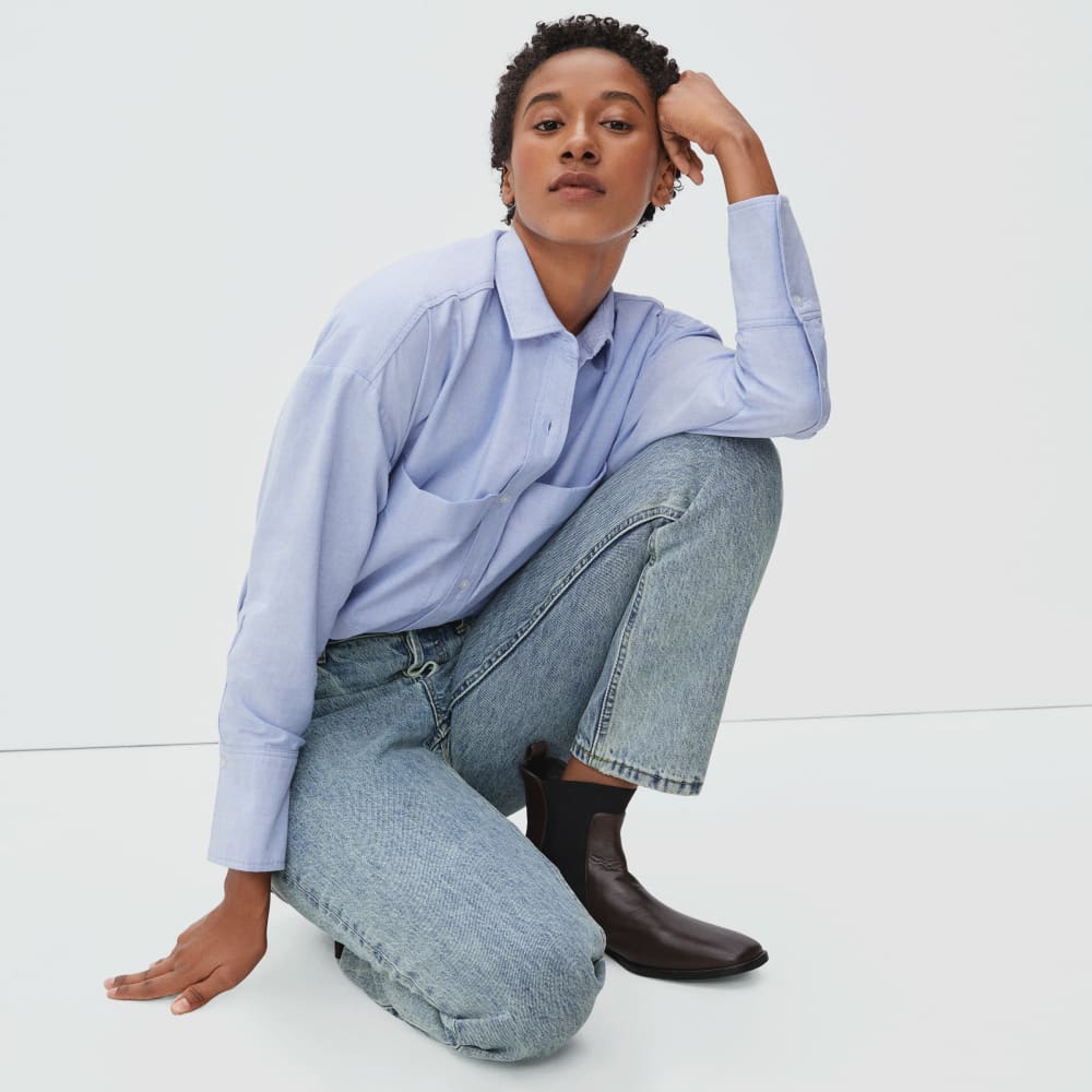 The ’90s Cheeky® Jean in Vintage Light Wash — detail view