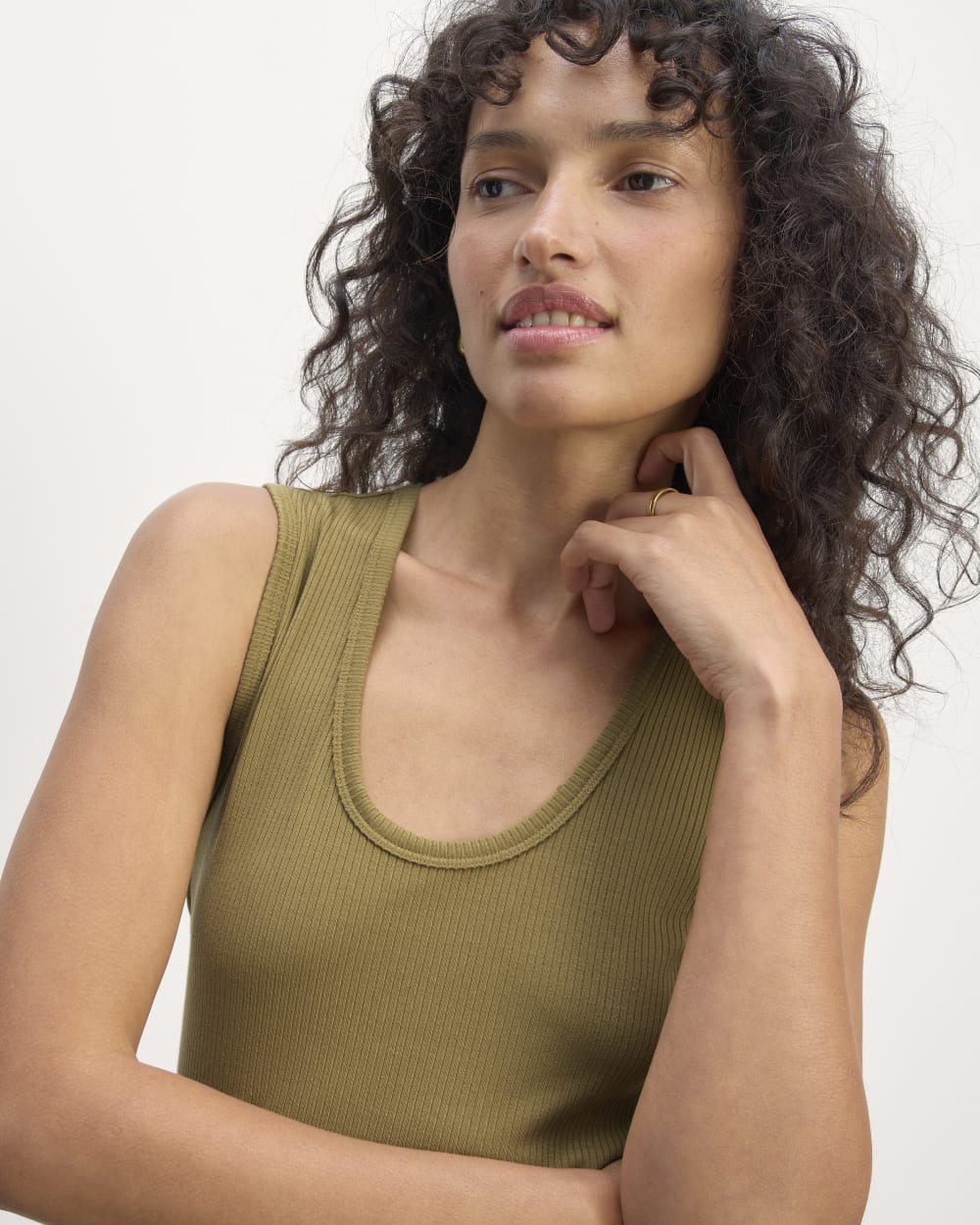 The Shimmy Tank in Fennel Seed — detail view