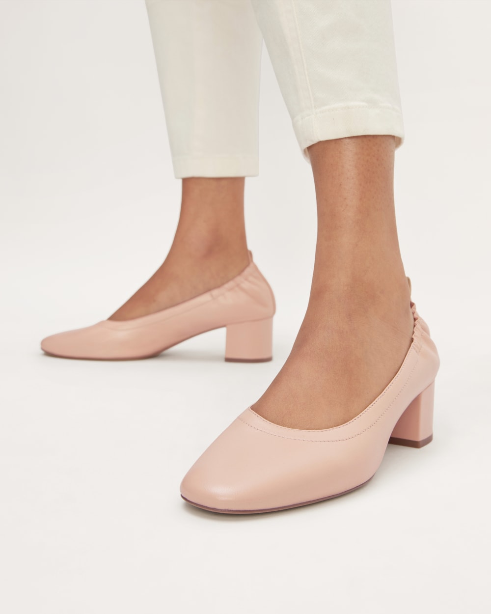The Day Heel in Pale Pink — alternate view