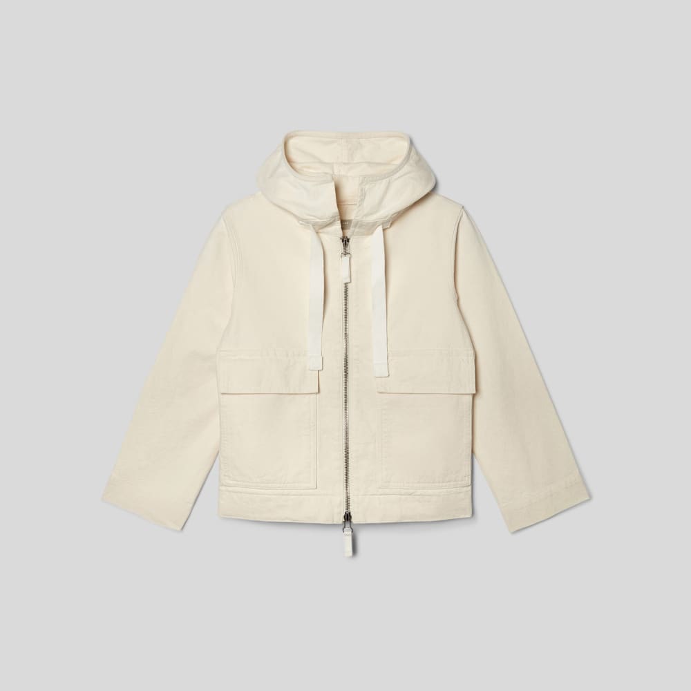 The Canvas Organic Cotton Anorak in Bone — alternate view