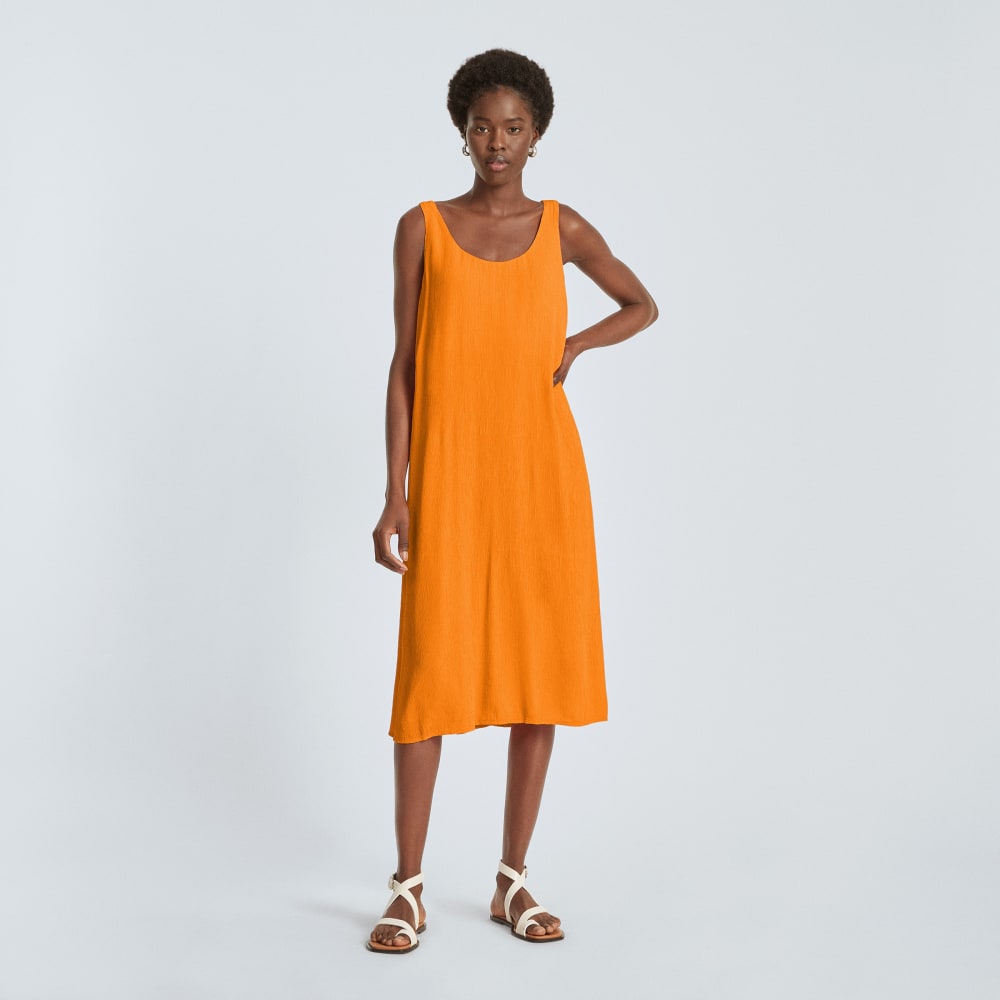 The Naia™ Ripple Tank Dress in Turmeric — alternate view