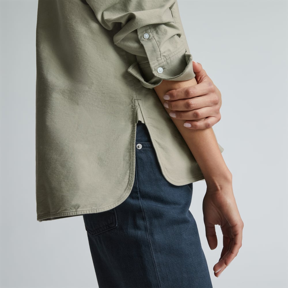 The Boxy Oxford in Seagrass — detail view
