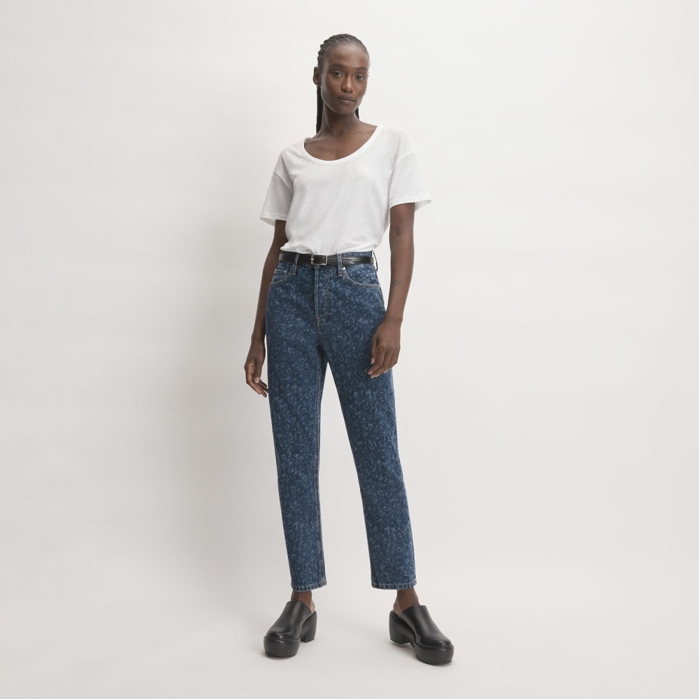 The ’90s Cheeky® Jean in Dark Painterly Strokes — front view