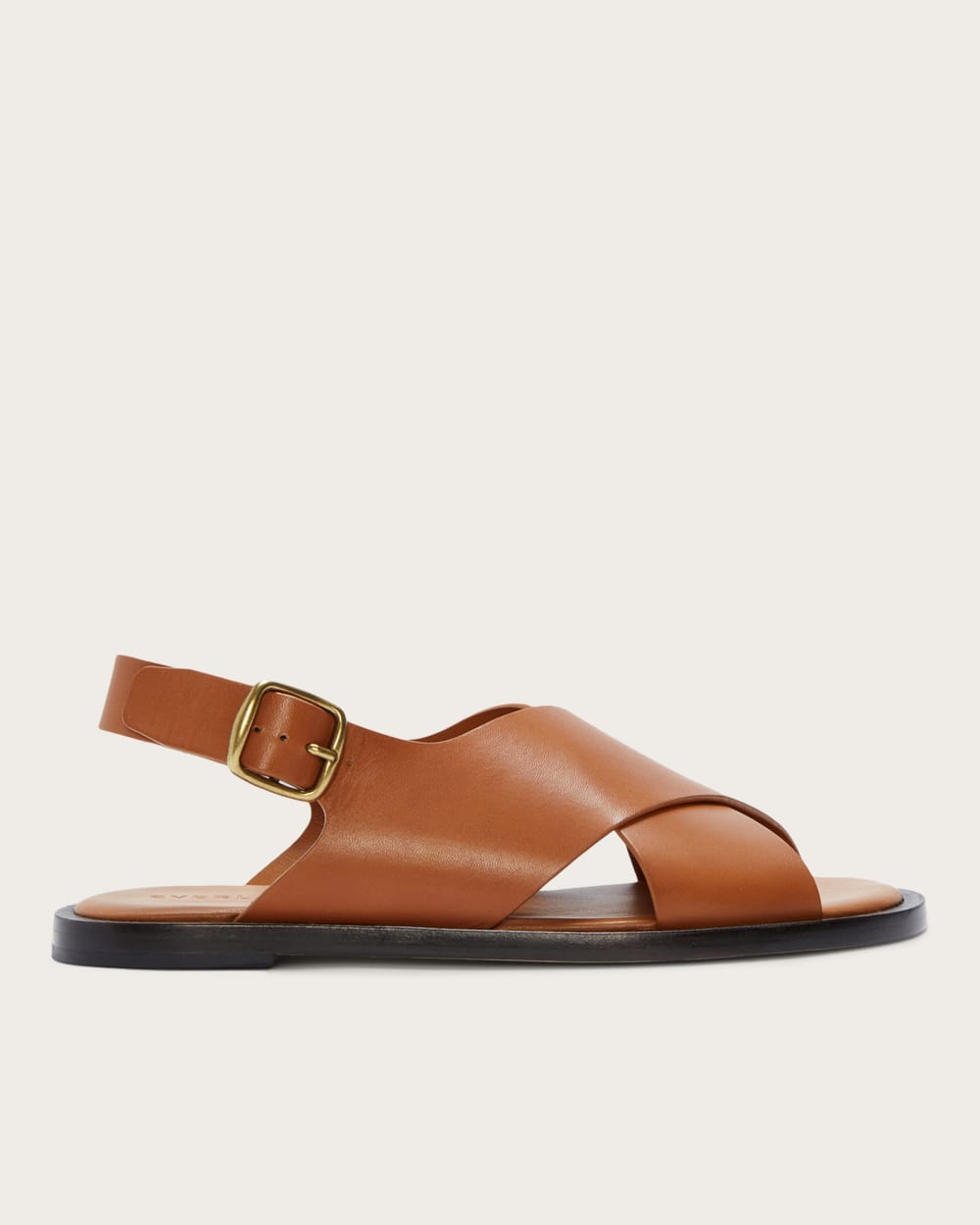 The City Crossover Sandal in Desert Tan — front view