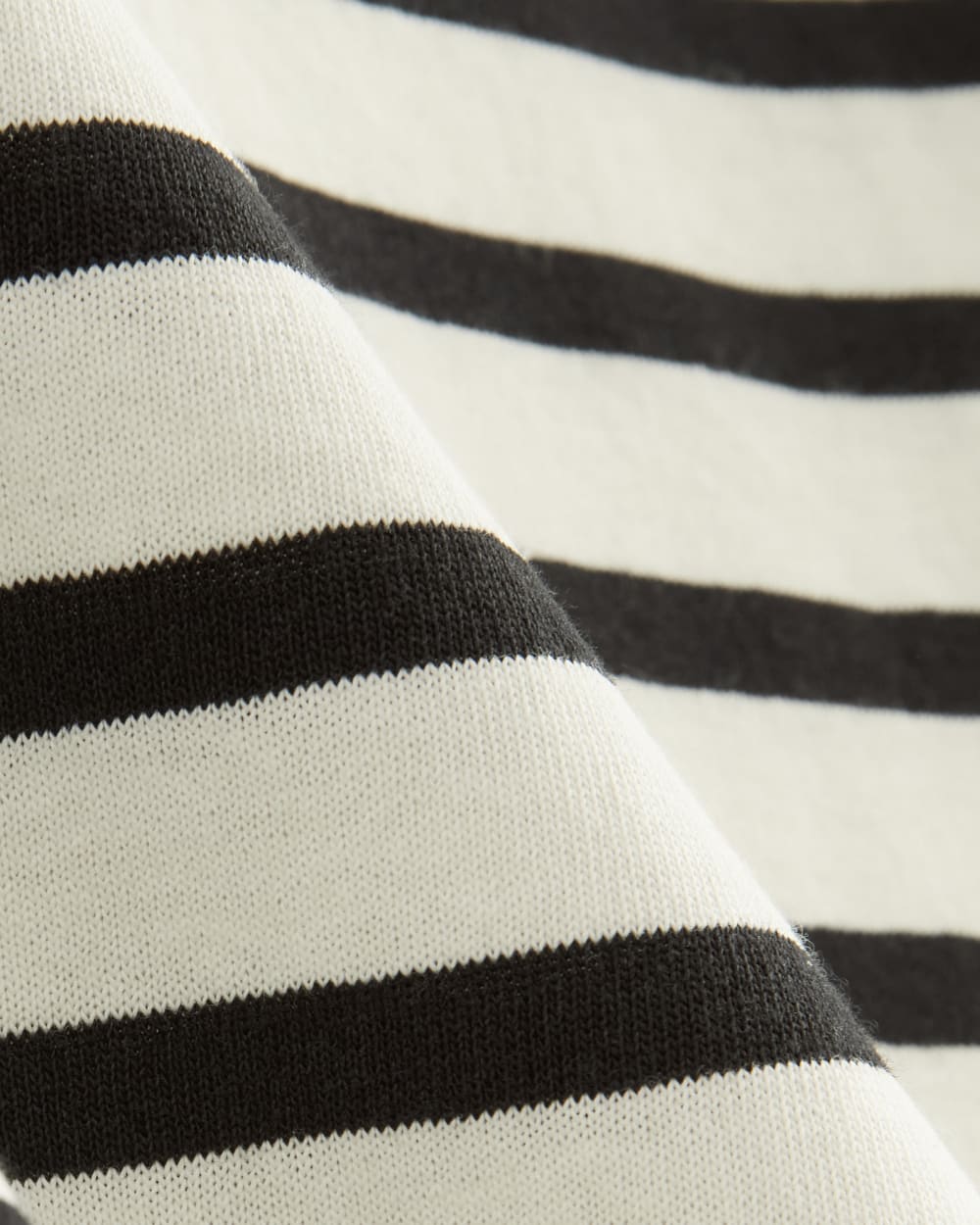 The Mariner Dress in Bone / Black — detail view