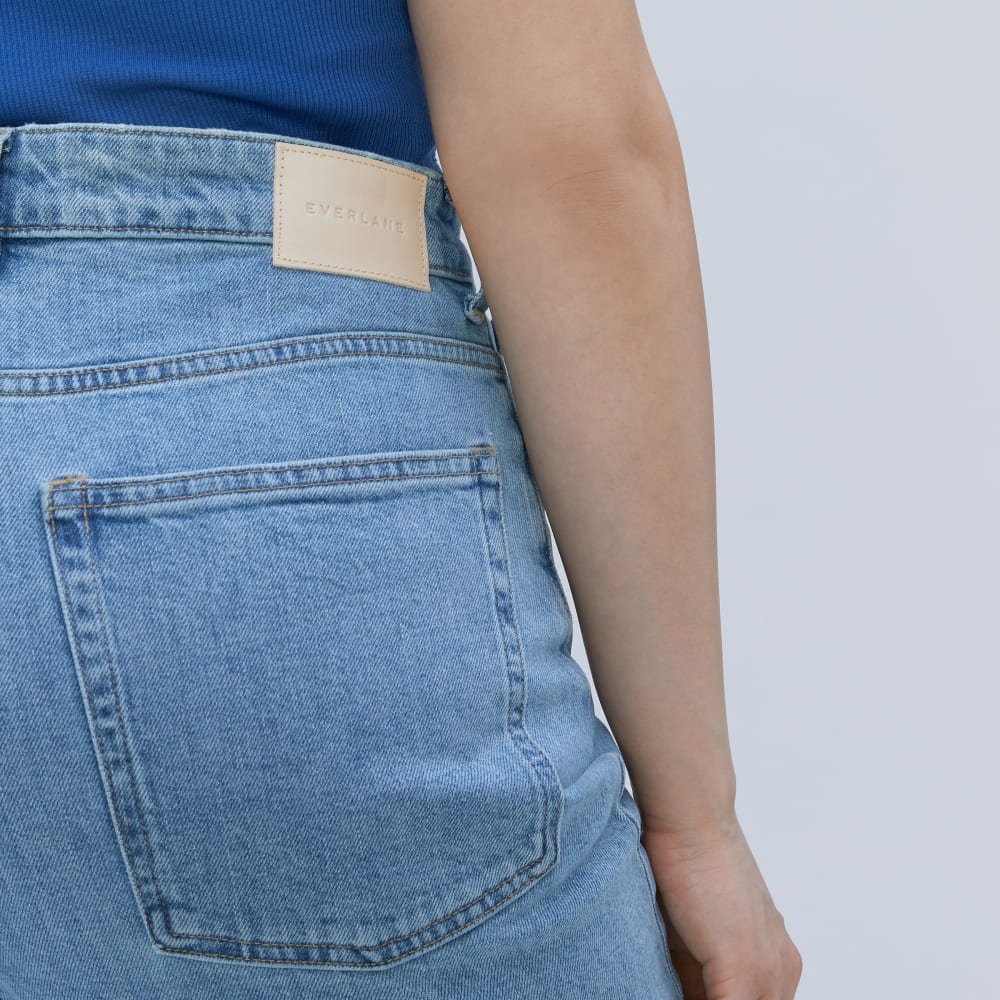 The Way-High® Hourglass Jean in Light Indigo — detail view