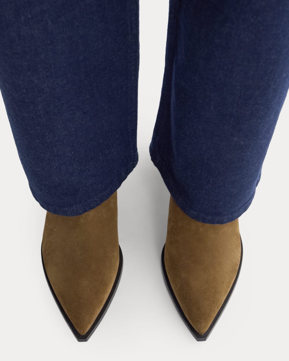 Studio Block Heel Boot in Russet — detail view