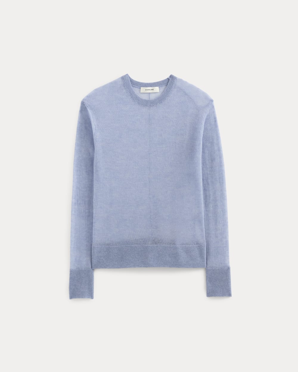 The Air Alpaca™ Relaxed Crew Top in Soft Blue — alternate view