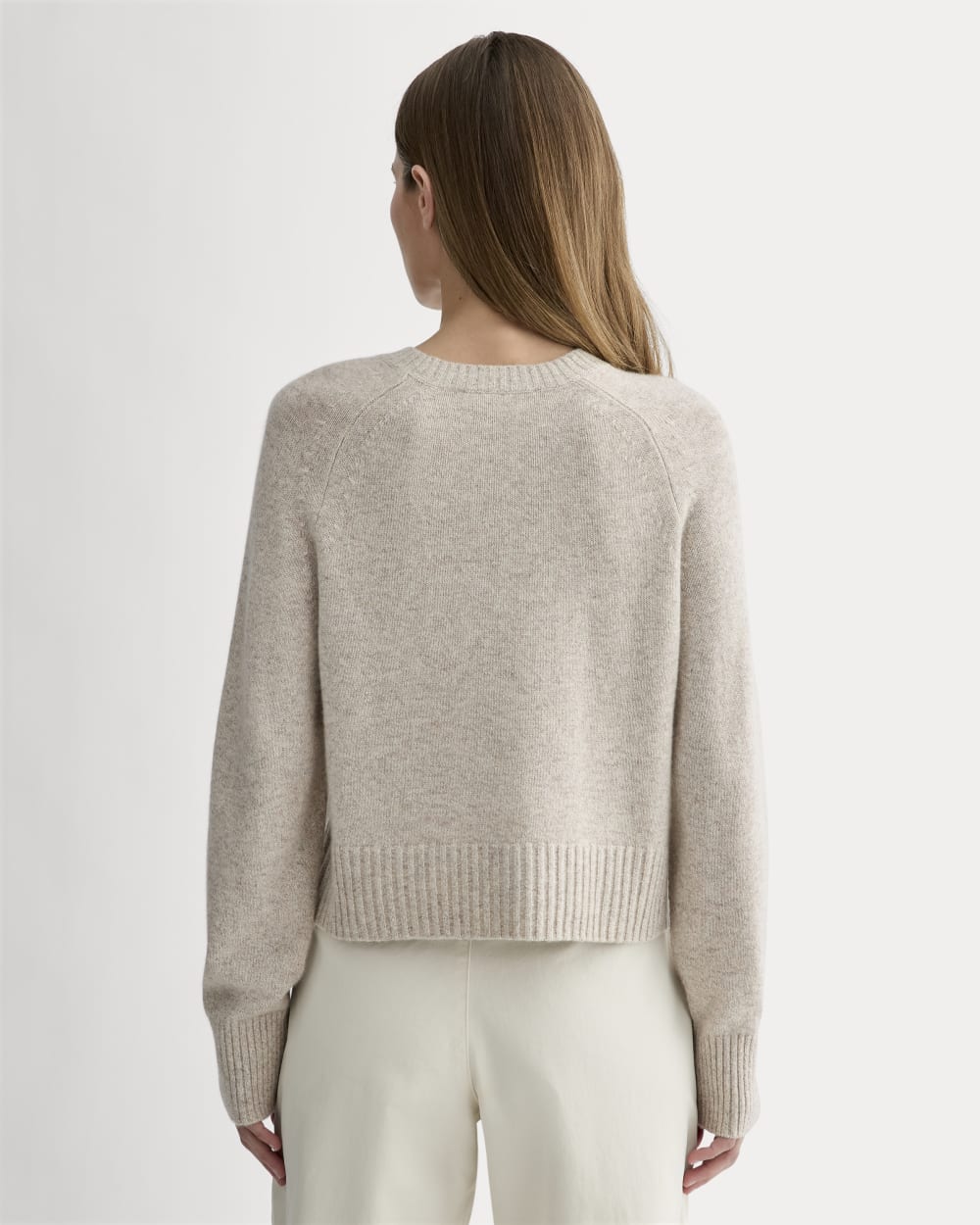 The Boxy Crew in Cashmere in Canvas — detail view