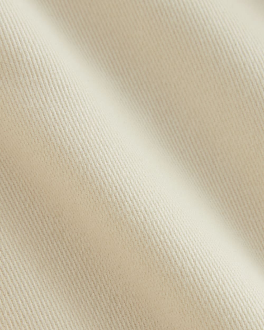 The Boxy Overshirt in Buttersoft in Parchment — detail view