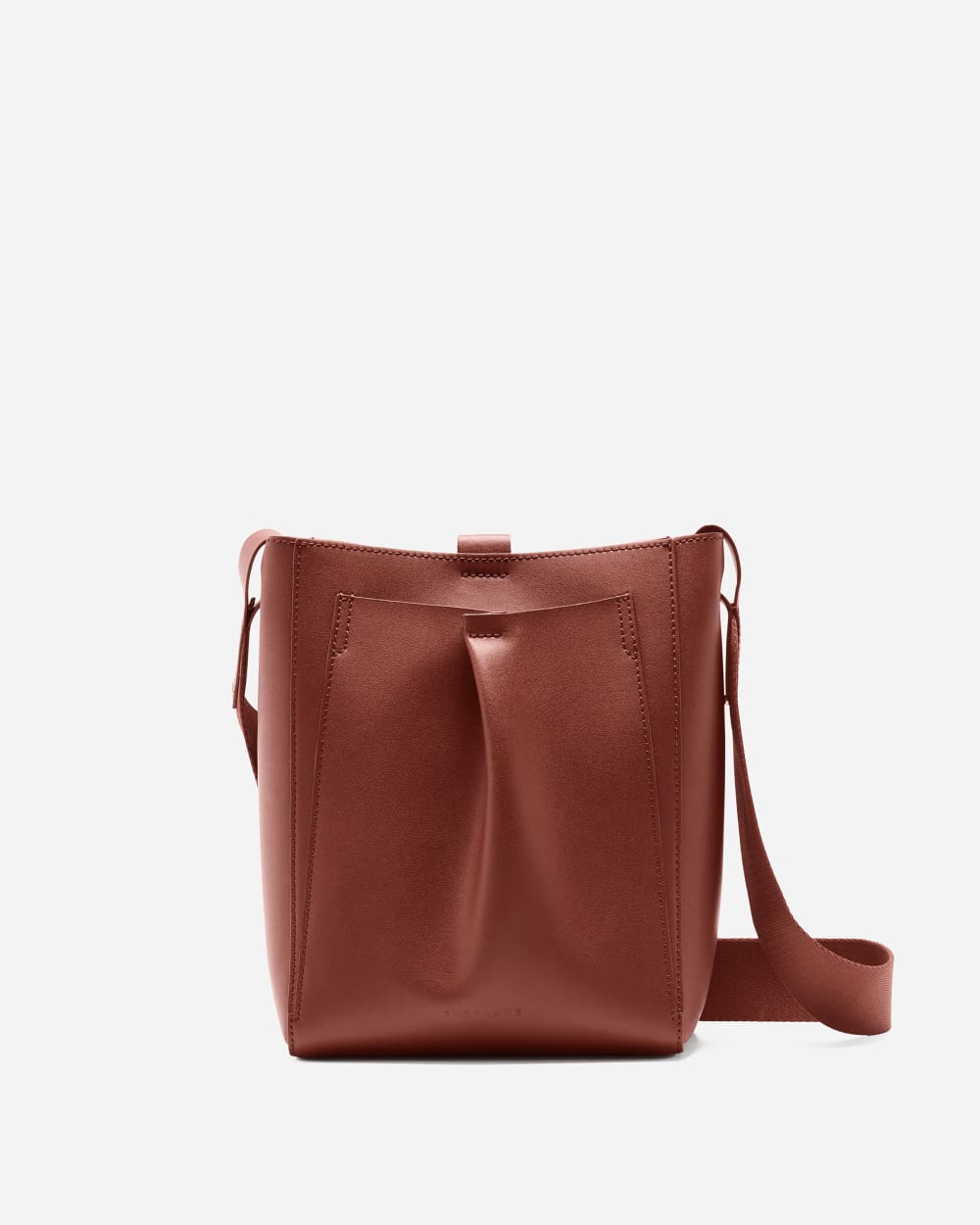 The Mini Studio Bag in Mahogany — front view