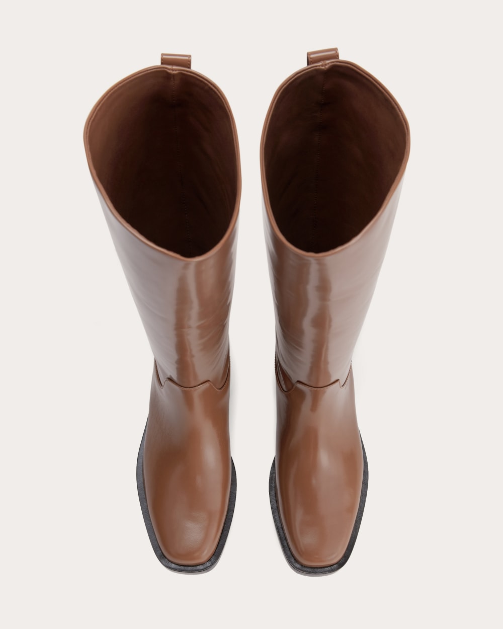 The Riding Boot in Rum — detail view