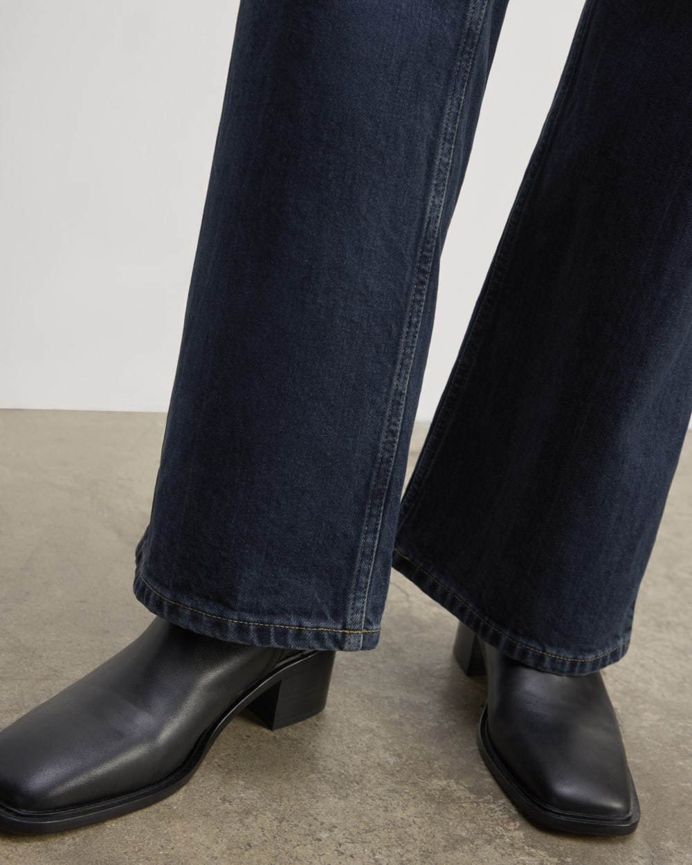 The Way-High® Sailor Jean in Dark Indigo — detail view