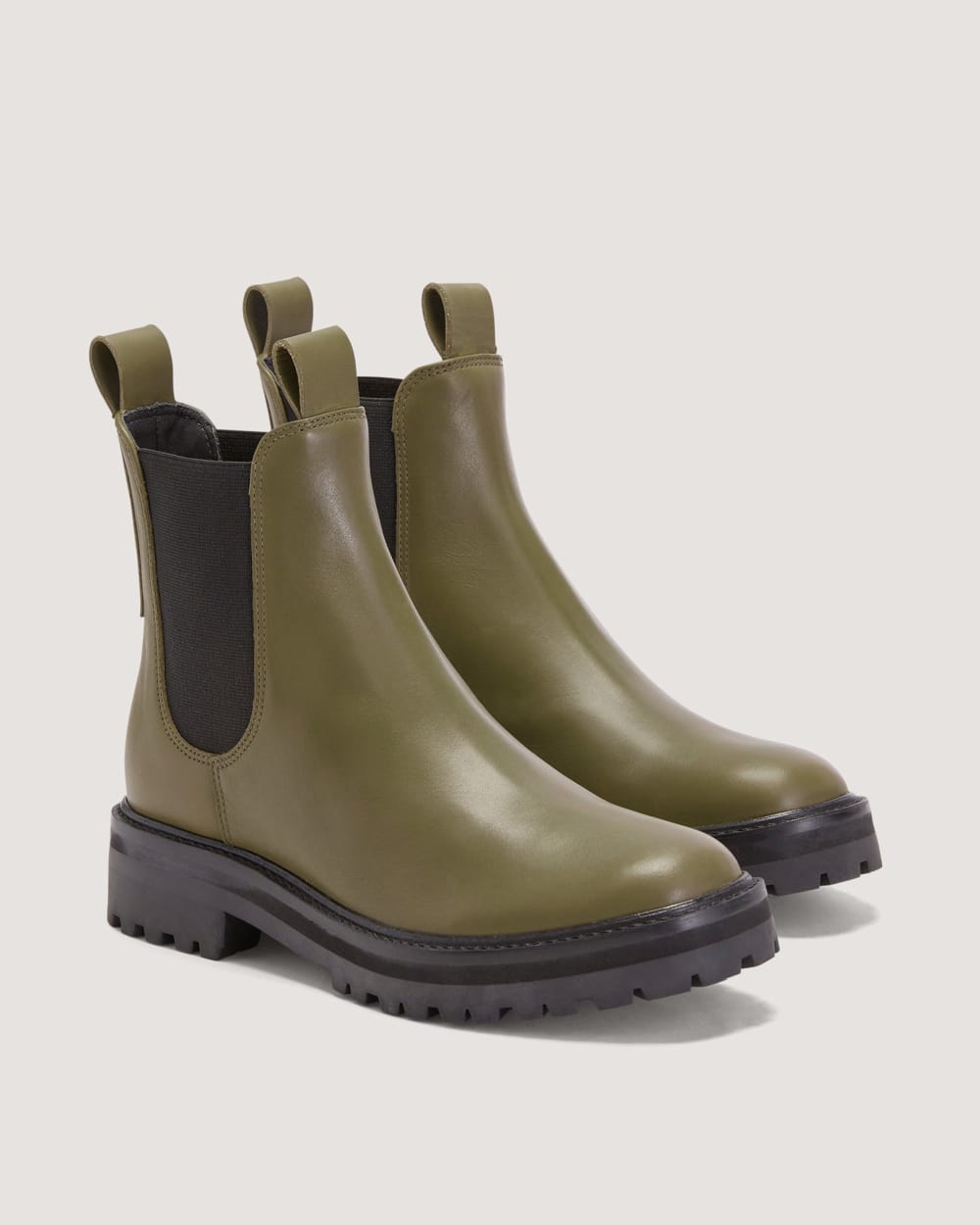 The Lug Chelsea Boot in Beech — front view