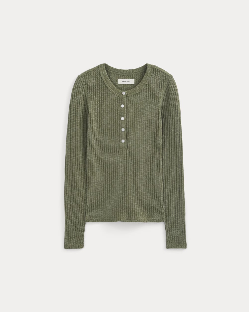 The Cozy Rib Henley in Kalamata — alternate view