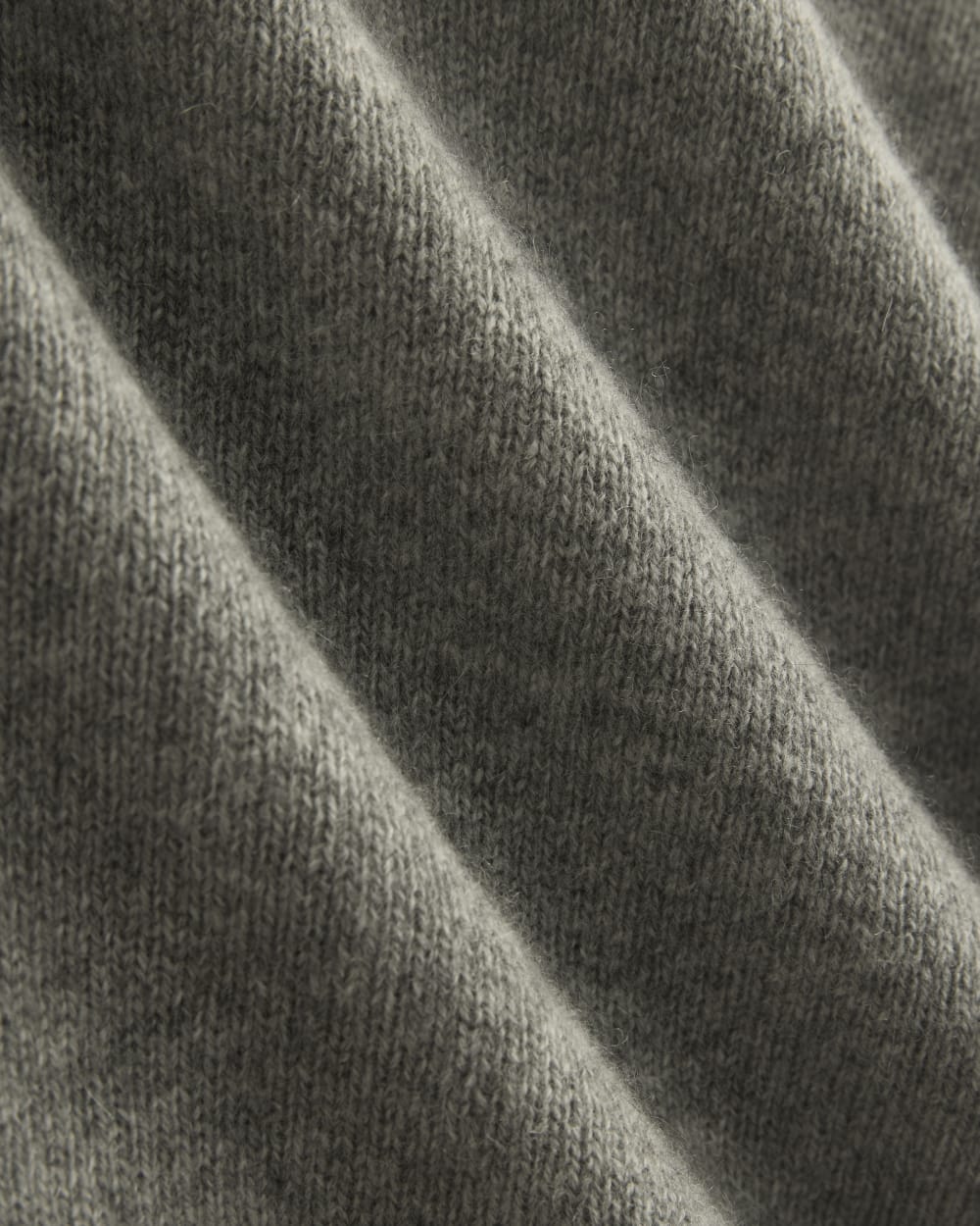 Cashmere Boyfriend Sweater in Husky Gray — detail view