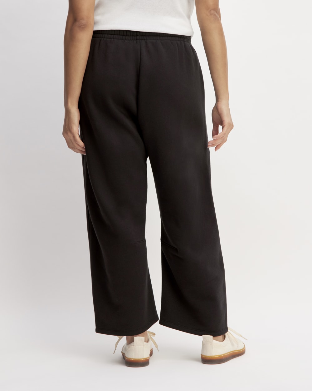 The ReTrack Barrel Sweatpant in Black — detail view