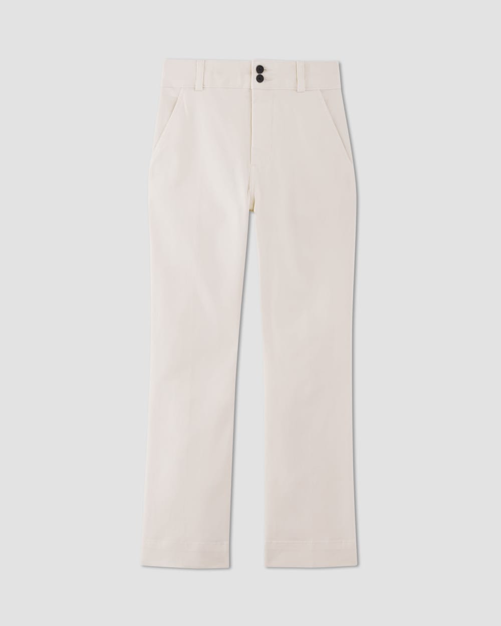 The Organic Kick Flare Pant in Bone — alternate view