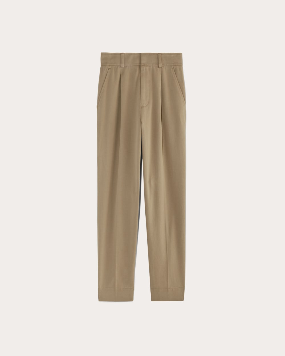 The Draper Tapered Pant in Buttersmooth in Ash Brown — alternate view