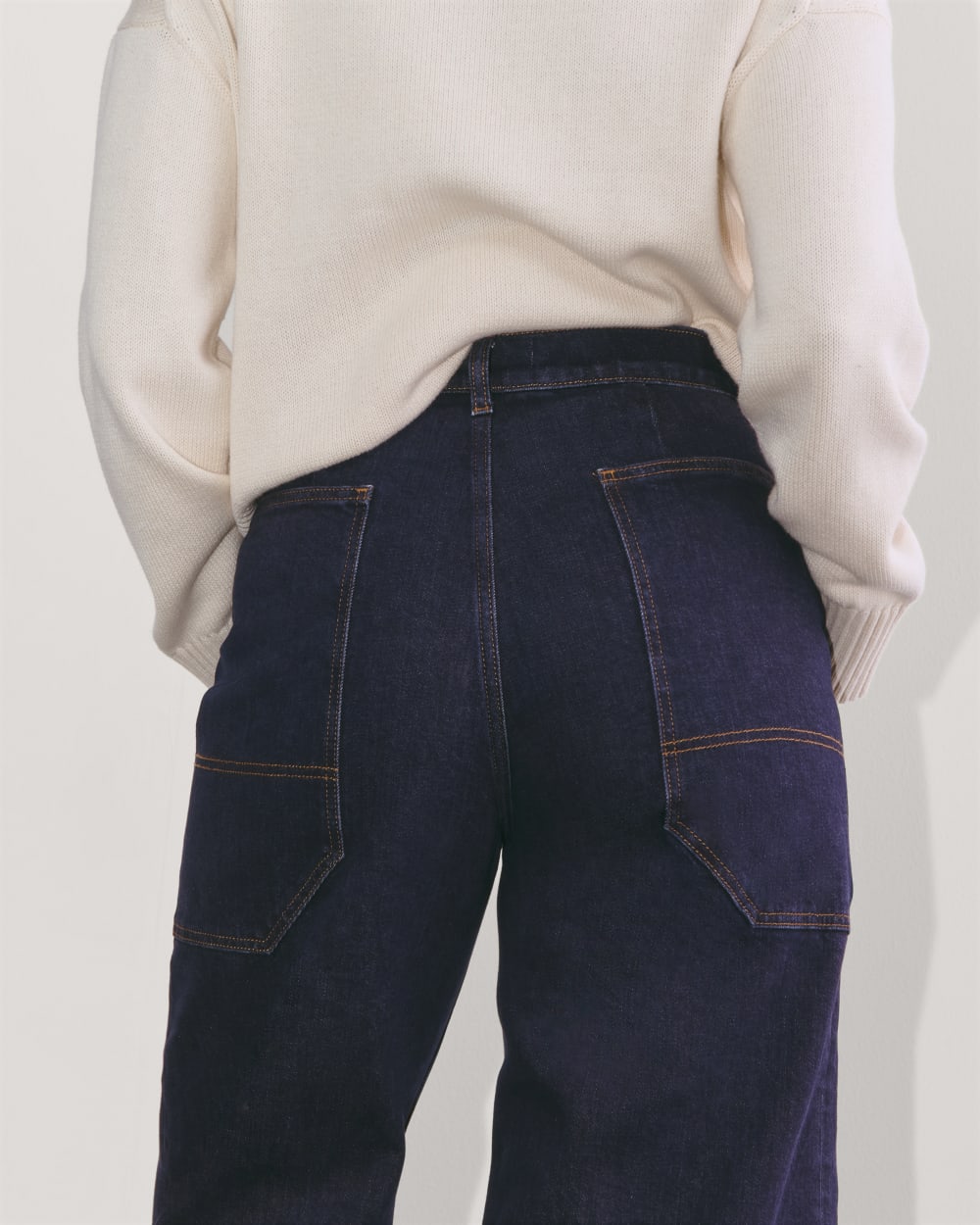 The Way-High® Gardener Cropped Jean in Deep Rinse — detail view