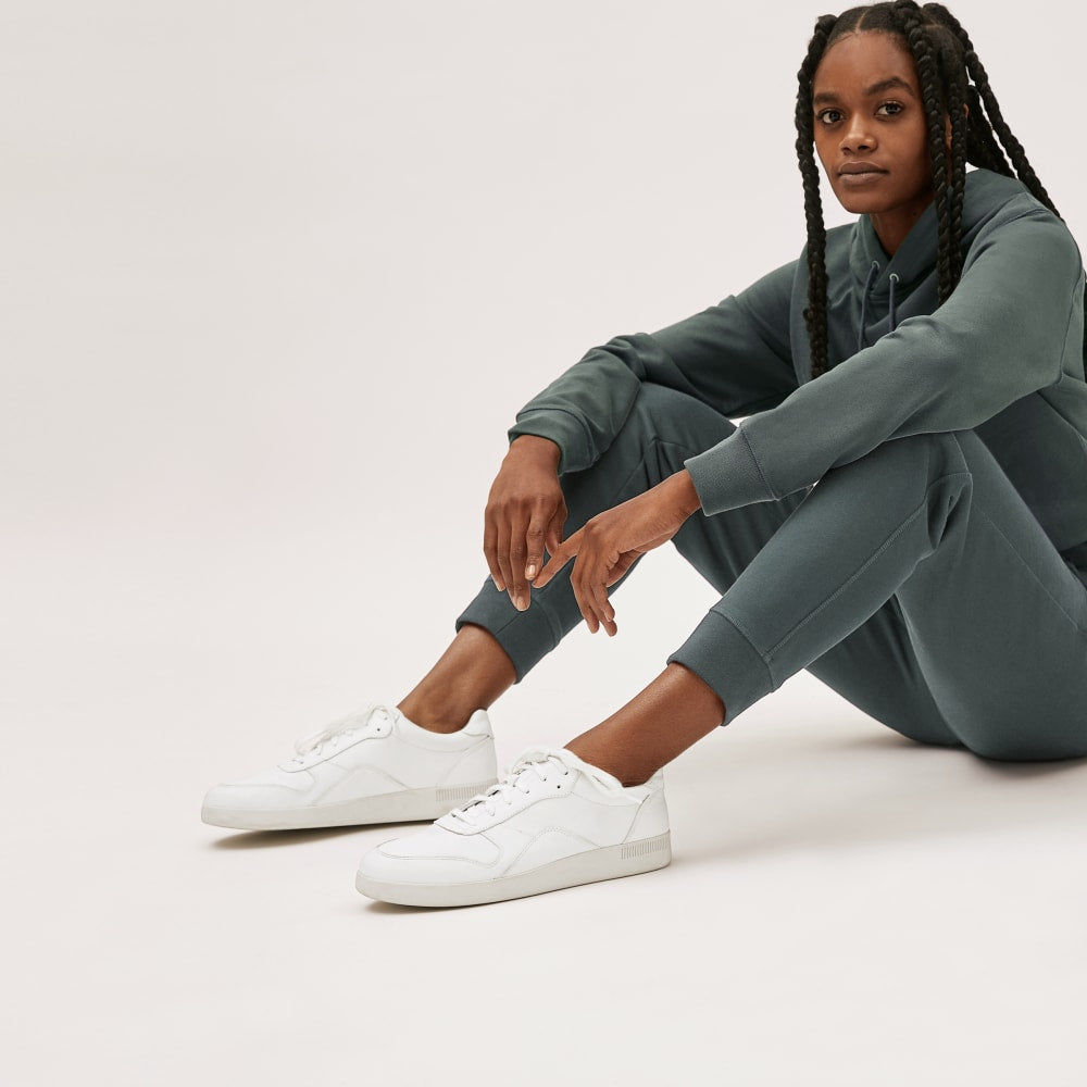 The Court Sneaker in White — detail view