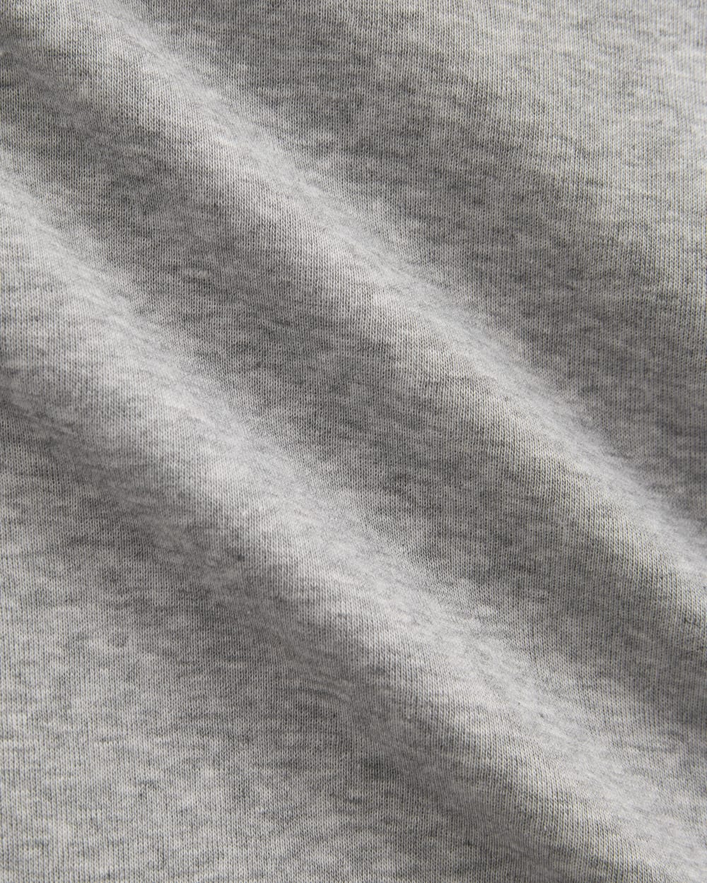 Tissue Short-Sleeve Crew in Heathered Grey — detail view