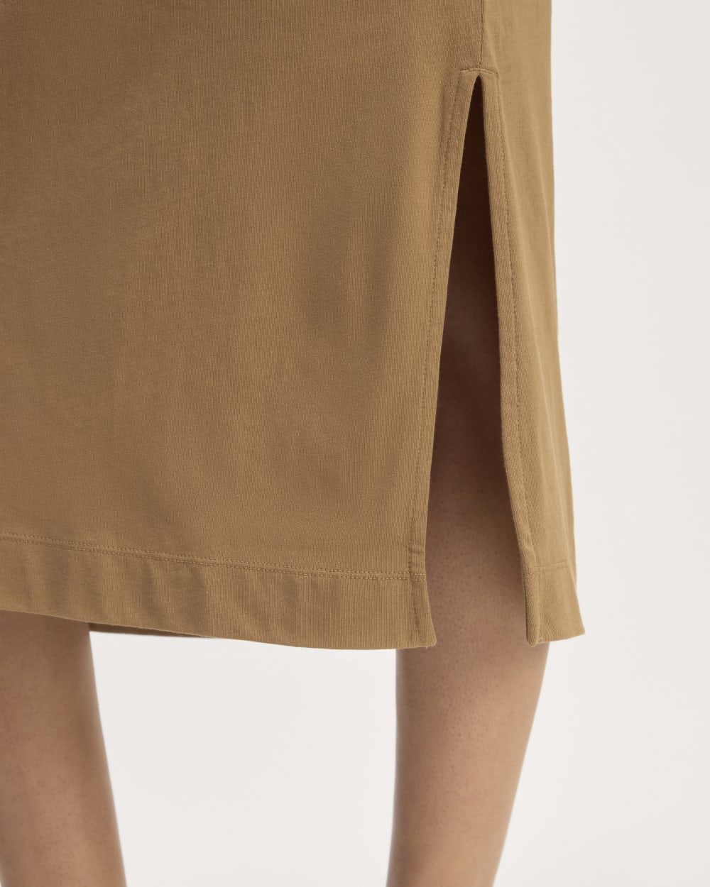 The Weekend Tank Dress in Toasted Coconut — detail view