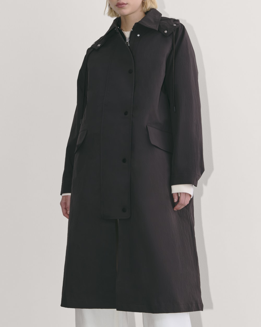 The Oversized Anorak in Black — detail view
