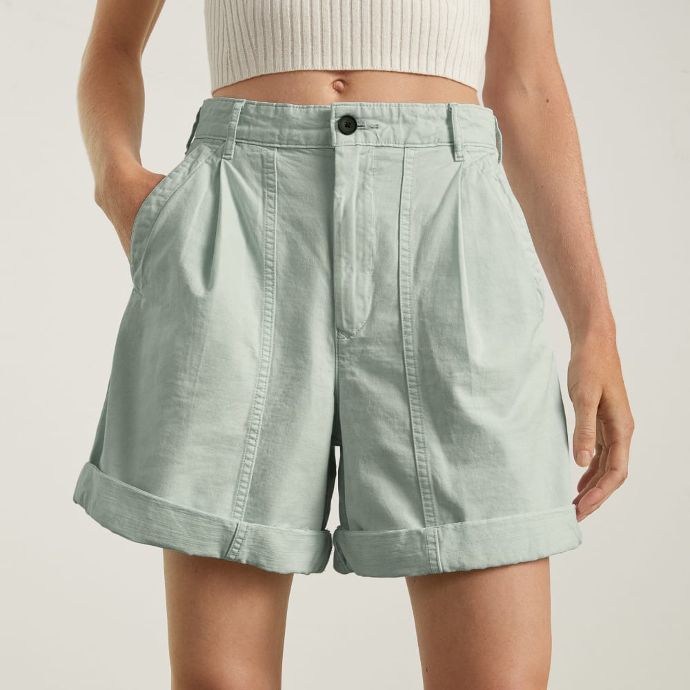 The Tourist Short in Ice Blue — detail view