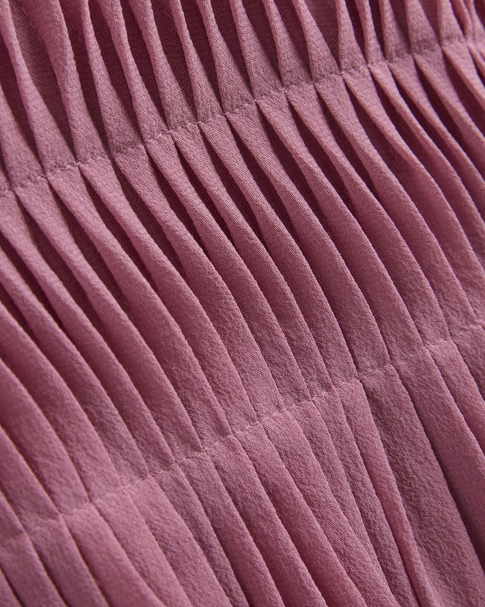 Twisted Pleat Tank in Silk Georgette in Heather Rose — alternate view