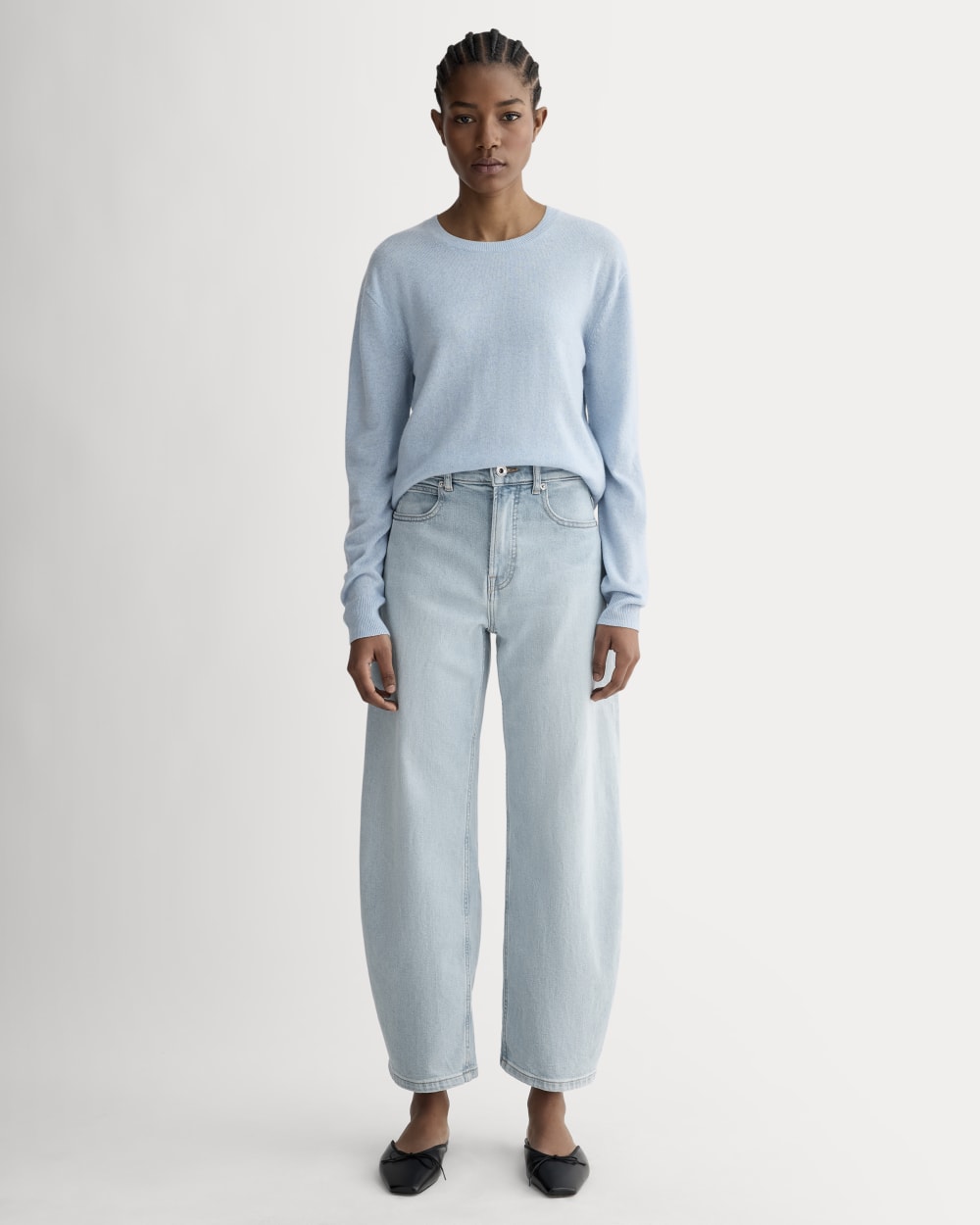 The Way-High® Curve Jean in Light Sky — front view
