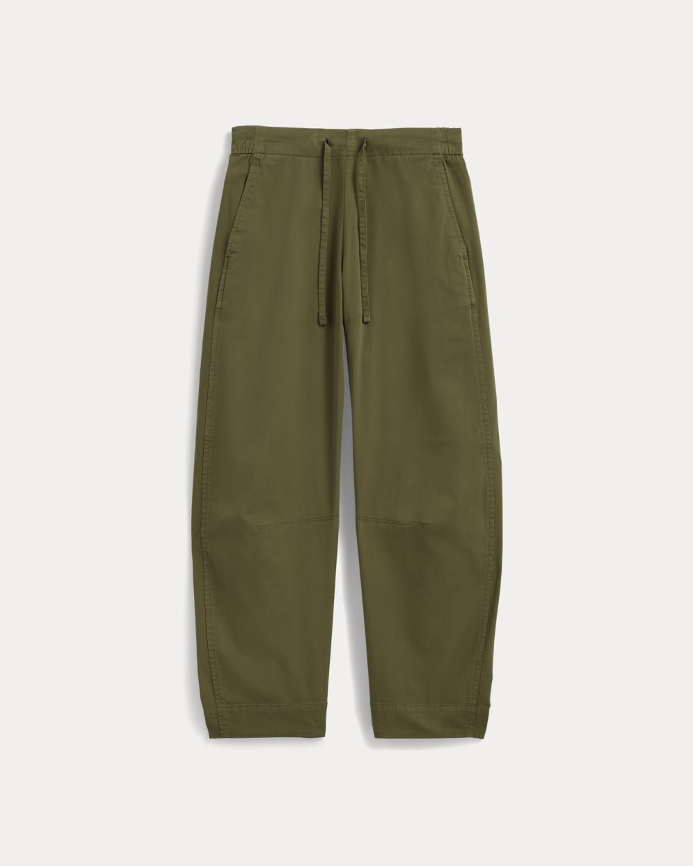 The Easy Barrel Pant in Olive — alternate view