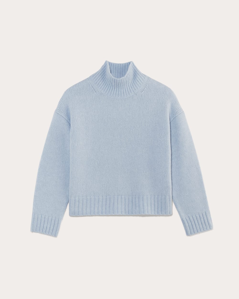 The Cloud Oversized Turtleneck in Chambray Blue — alternate view