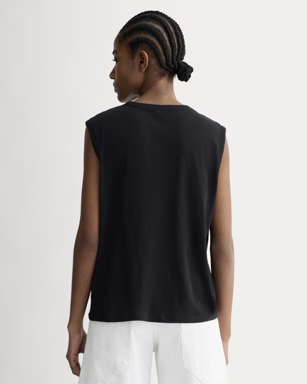 The Air Muscle Tank in Black — detail view