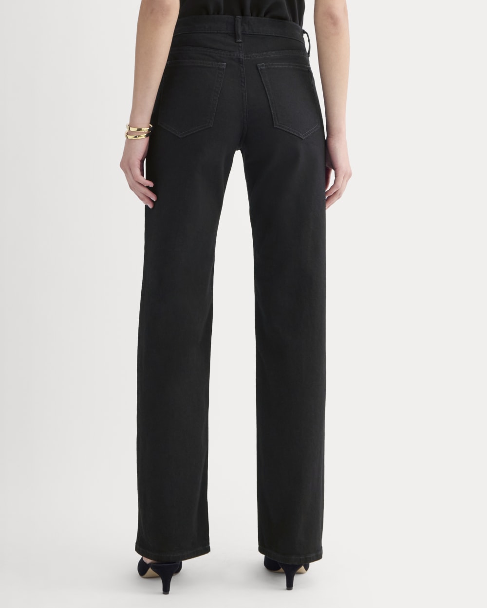 The Column Jean in Black — detail view