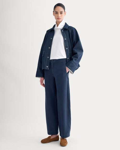 Balloon Pant in Buttersoft in Navy — front view