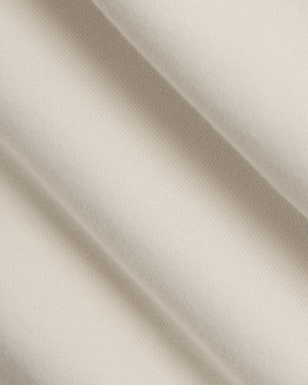 Luxe Fleece Half-Zip Sweatshirt in Bone — detail view