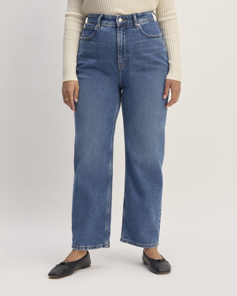 The Way-High® Hourglass Jean in Mid Indigo — alternate view