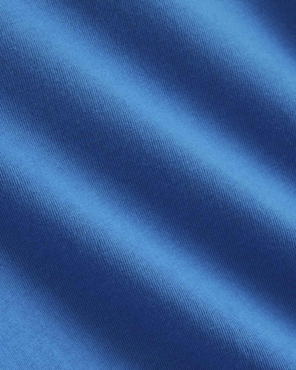 The Box-Cut Tee in Essential Cotton in Imperial Blue — detail view