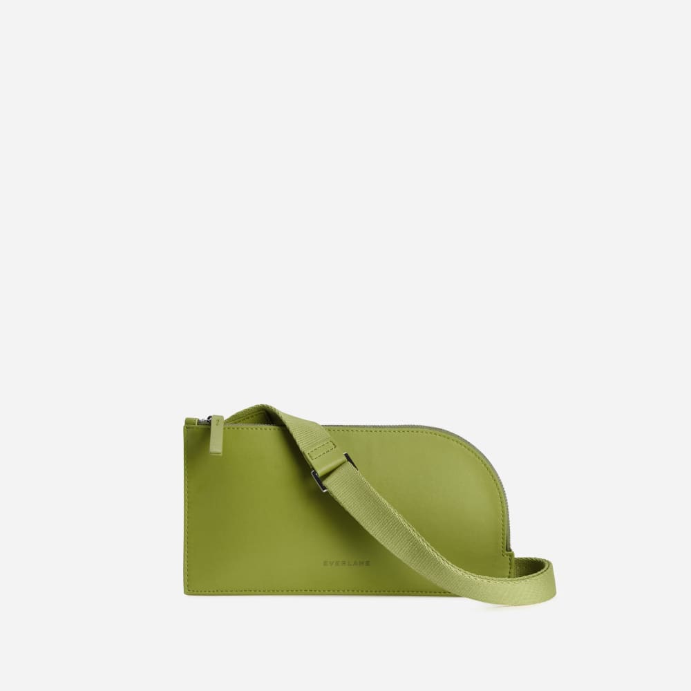 The Cactus Leather Sling Bag in Pepper — front view