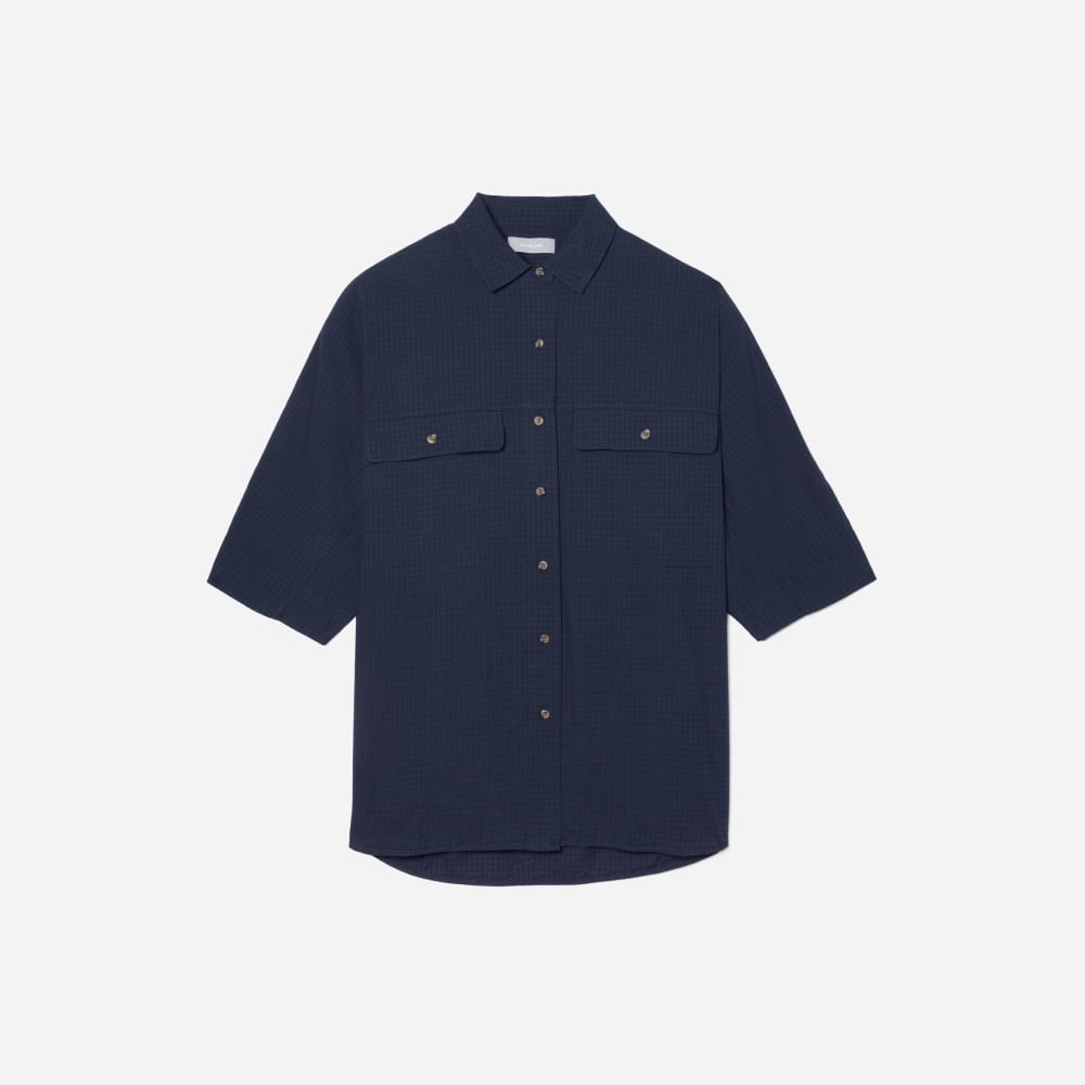 The Cotton Tourist Shirt in Navy — front view