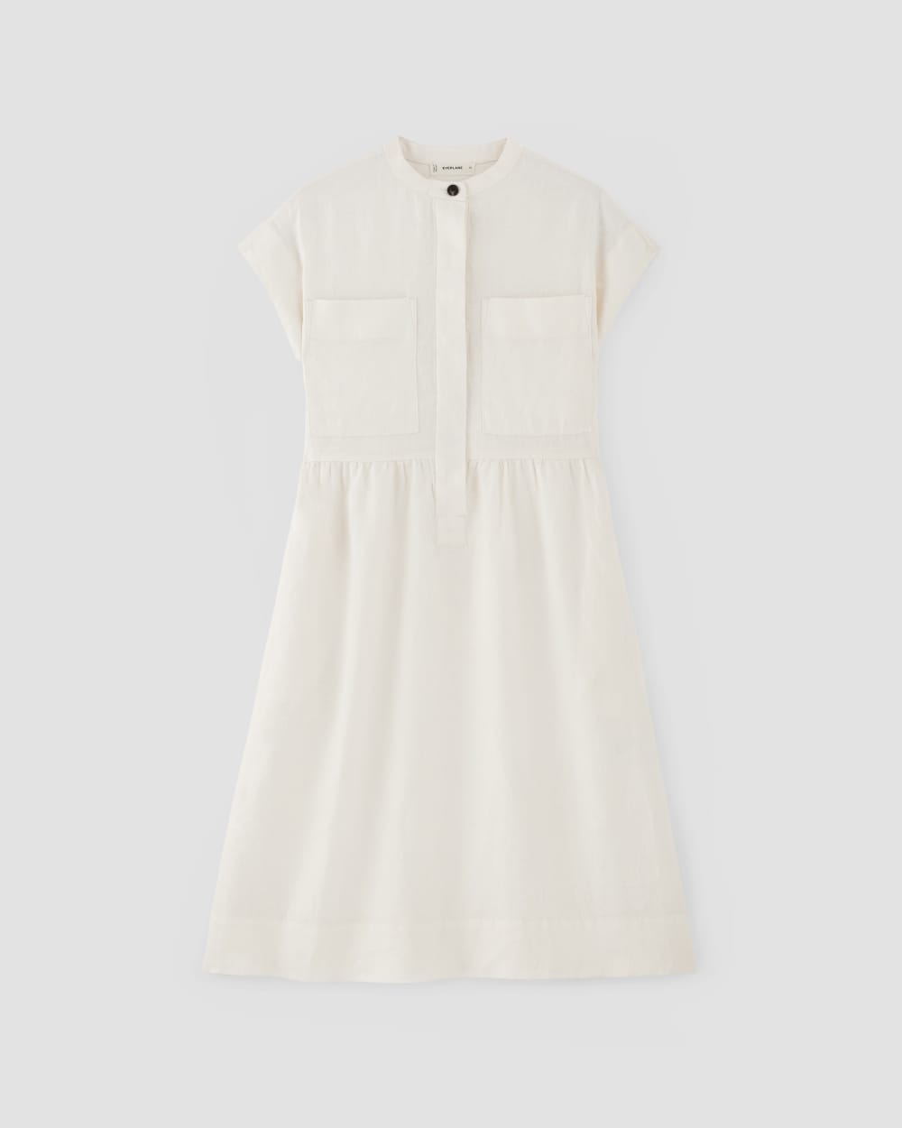 The Craft Dress in Linen in Bone — alternate view