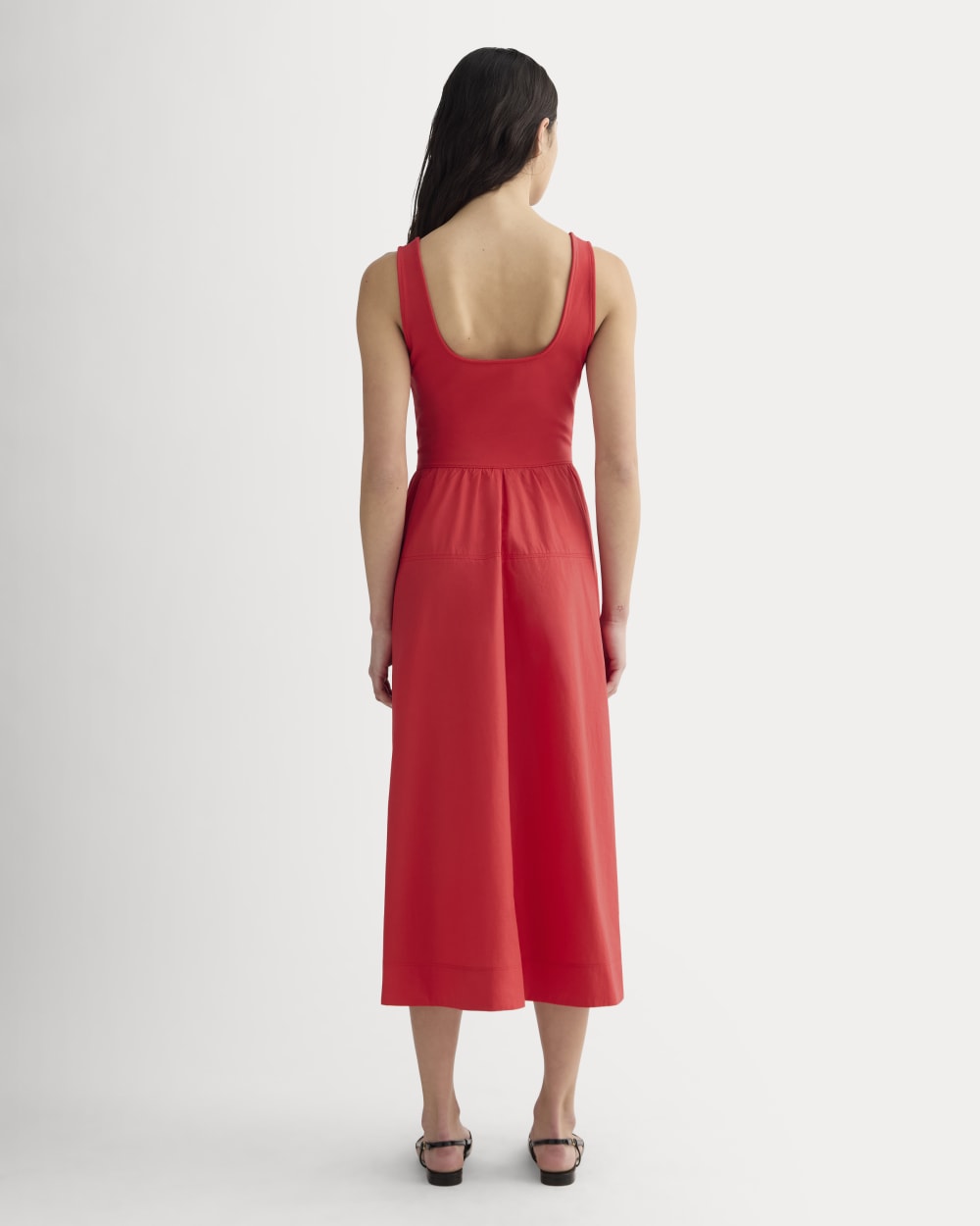 The Form Riviera Dress in Classic Red — detail view