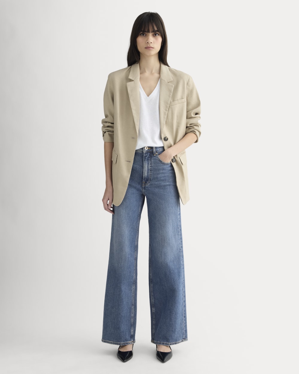 The Way-High® Sailor Jean 2.0 in Blue — front view