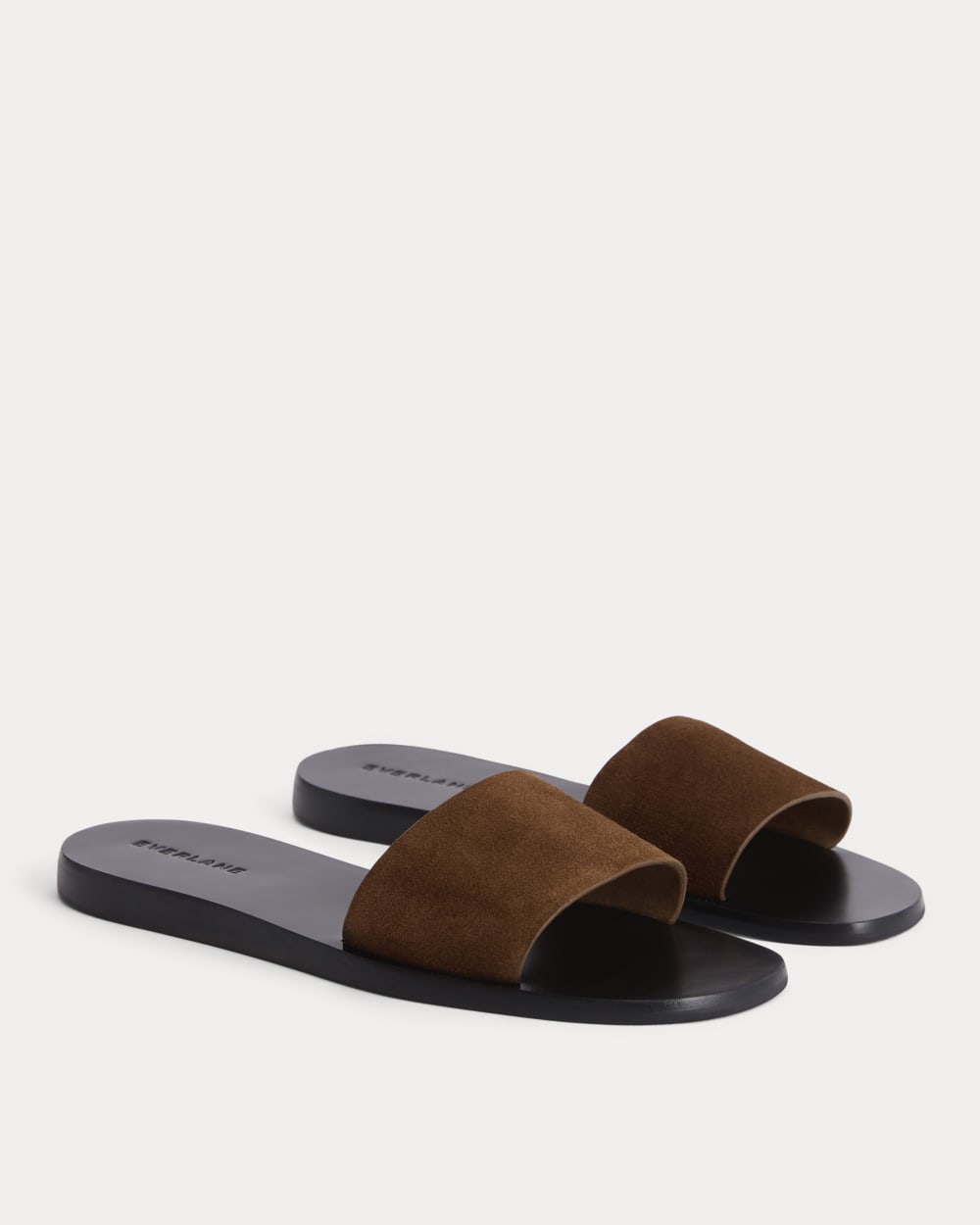 Suede Slide Sandal in Russet Suede — alternate view